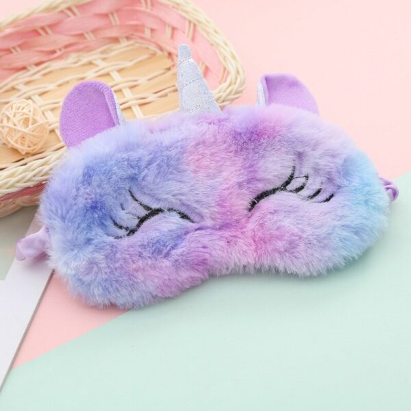 Plush Anime Unicorn Sleeping Eye Mask Cute Kids Sleep Mask 3D Eye Cover Eye Blindfolds Travel Eye Band Shade Rest Eyepatch - Image 5