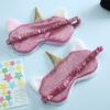 Plush Unicorn Sleeping Mask Cute Kids Eye Cover Cartoon 3D Sleep Eye Mask Travel Eye Band Shade Rest Eyepatch Eye Blindfolds - Image 4