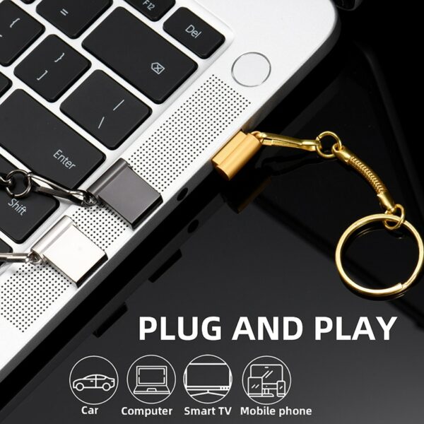 Portable flash drive memory stick 128 GB flash drive storage disk 64 GB 32 GB 16 GB 8 GB 4 GB - Image 6