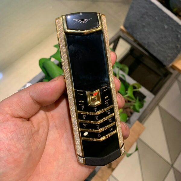 Refurbished Original 1:1 VERTU K8 Mobile Phone Full Diamond Mobile Phone A Noble Gift for Your Noble Wife - Image 4