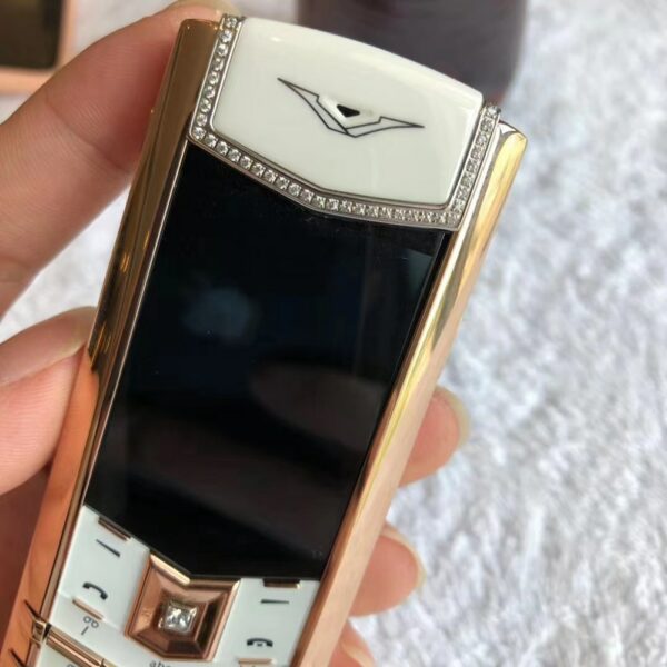 Refurbished Original 1:1 VERTU Mobile Phone High-end Customized Mobile Phone Single Row Diamond Luxury Quality - Image 2