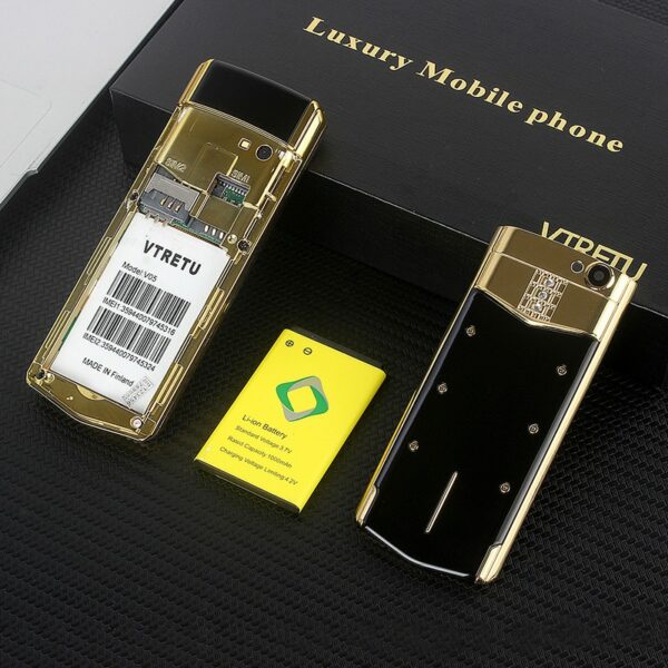 Refurbished original 1:1 High-quality VERTU V05 sliding cover luxury button screen personality stylish metal business phone - Image 3