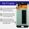 SUPER AMOLED 5.5" with Burn Shadow LCD with frame for SAMSUNG Galaxy S7 edge G935 G935F Display Touch Screen Digitizer Assembly - Image 4