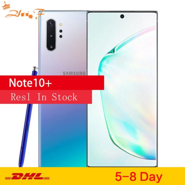 Samsung Galaxy Note10+ N975U Note10 Pro N975U1 Unlocked Mobile Phone Snapdragon 855 Octa Core 6.8" Triple Cameras 12g 256g