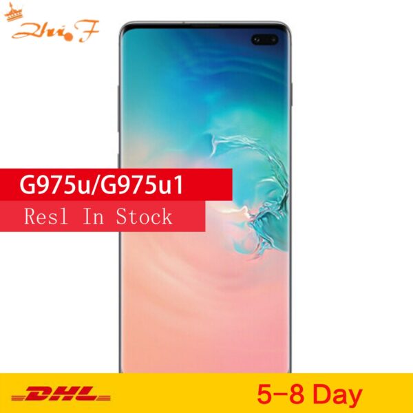 Samsung Galaxy S10+ g975u G975U1 S10 Plus 8GB RAM 128GB Mobile Phone Snapdragon 855 Octa Core 6.4" 16MP&Dual 12MP NFC