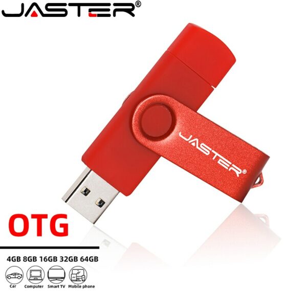 Smart Phone OTG USB 2.0 Flash Drive 4GB 8GB 16GB 32GB 64GB 128GB Wholesale Custom LOGO Pen Drives Micro USB Memory Stick U Disk - Image 4