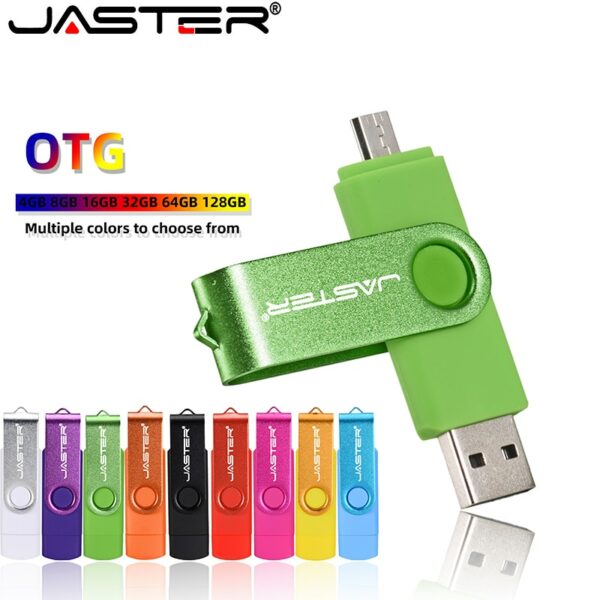 Smart Phone OTG USB 2.0 Flash Drive 4GB 8GB 16GB 32GB 64GB 128GB Wholesale Custom LOGO Pen Drives Micro USB Memory Stick U Disk