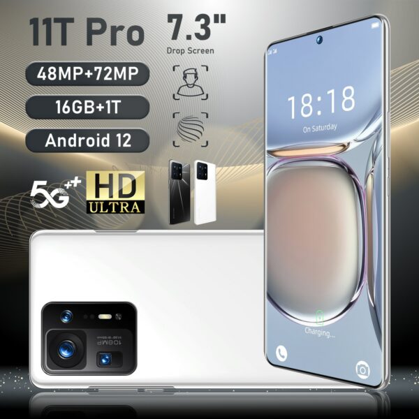 Smartphone 11T Pro 16GB 1T Type-C 7.3 Inch Mobile Phone 7300mAh Android 12 Smartphone 10 Core Global Version Unlock 4G LTE 5G - Image 6