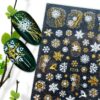 Snowflake 3D Stickers for Nails Merry Christmas Nail Sticker Foil Decals New Year Nail Art Decorations Manicure Accessories - Image 3