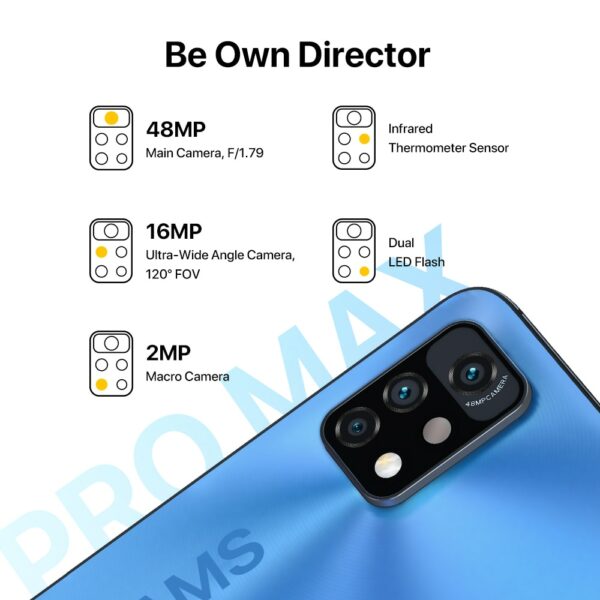 UMIDIGI A11 Pro Max 6.8"FHD+ Screen Smartphone 4/8GB +128GB Helio G80 48MP AI Triple Camera 5150mAh Global Version - Image 5