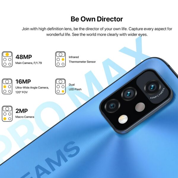 UMIDIGI A11 Pro Max Global Version 6.8"FHD+ Screen Smartphone 128GB Helio G80 48MP AI Triple Camera 5150mAh World Premiere Phone - Image 5