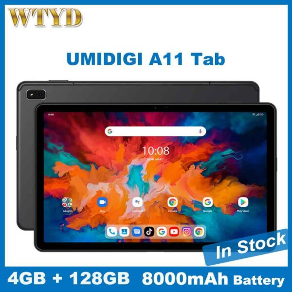 UMIDIGI A11 Tab 10.4" 4GB 128GB 8000mAh Octa Core Android 11 LTE Tablet 2K Display 16MP Fingerprint Faceunlock 4G/WIFI Tablet PC