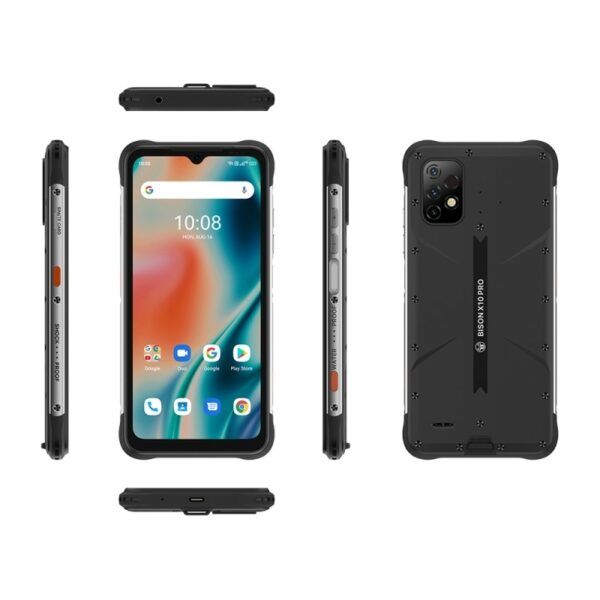 UMIDIGI BISON X10 Pro Rugged Phone 4GB / 6GB RAM+128GB ROM With Infrared Thermometer 6150mAh 6.53'' Android 11 MTK Helio P60 NFC - Image 3