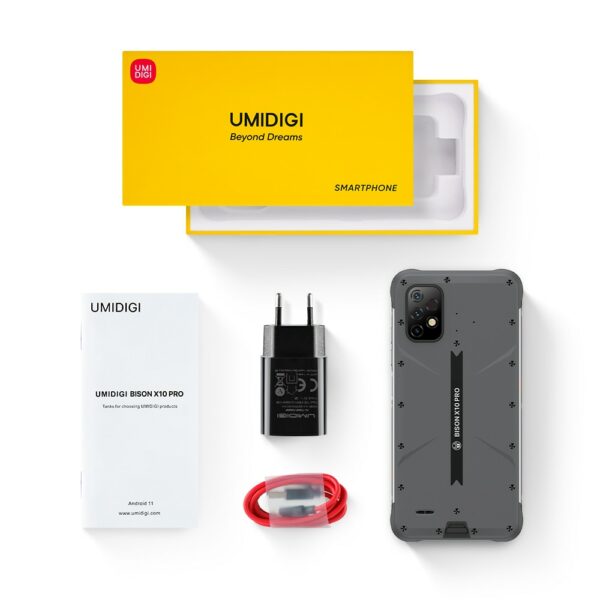 UMIDIGI BISON X10 Pro Rugged Phone 4GB / 6GB RAM+128GB ROM With Infrared Thermometer 6150mAh 6.53'' Android 11 MTK Helio P60 NFC - Image 4