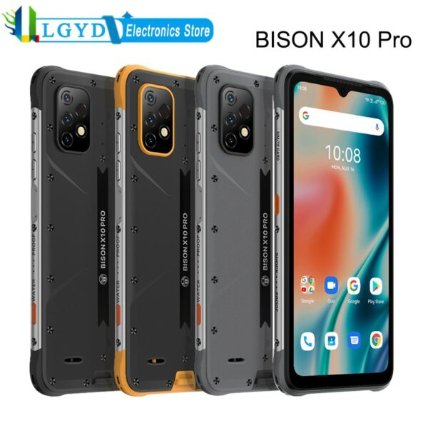 UMIDIGI BISON X10 Pro Rugged Phone 4GB / 6GB RAM+128GB ROM With Infrared Thermometer 6150mAh 6.53'' Android 11 MTK Helio P60 NFC