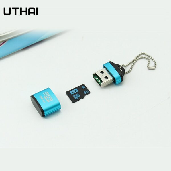 UTHAI CR016 Mini Micro SD Card Mobile Phone High Speed TF Memory Card Reader Computer Car Speaker Card Reader - Image 2