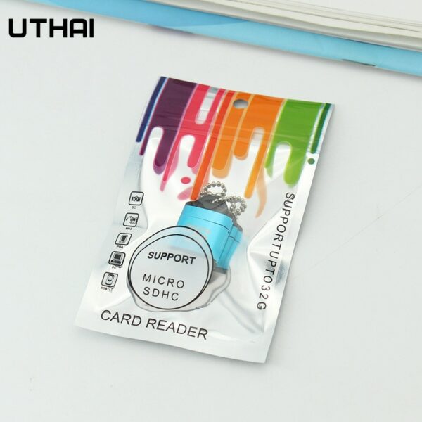 UTHAI CR016 Mini Micro SD Card Mobile Phone High Speed TF Memory Card Reader Computer Car Speaker Card Reader - Image 4