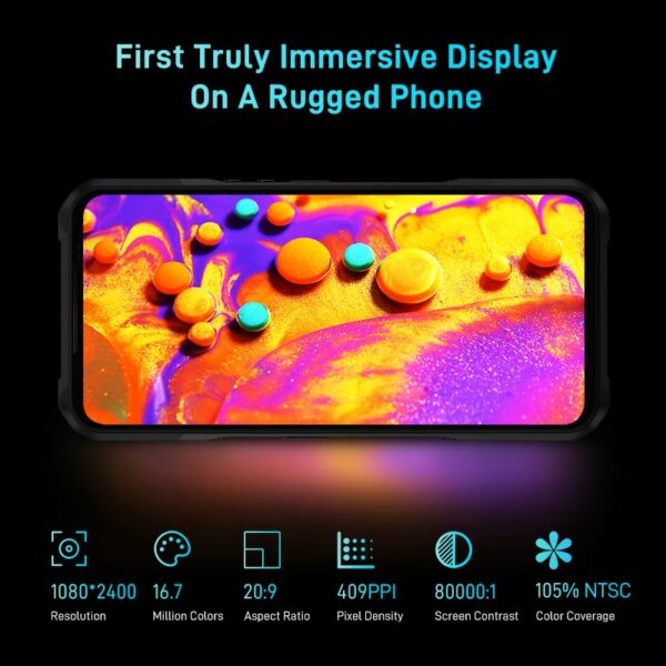 [World Premiere] DOOGEE V20 5G 6.43"FHD AMOLED Display Innovative Rear Display Rugged Phone 8+256GB 64MP Camera 6000mAh Phone - Image 3