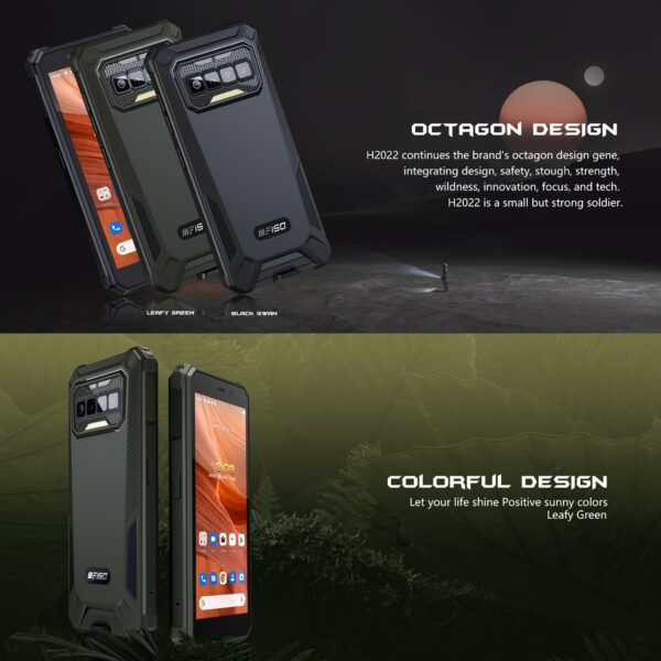 iiif150 H2022 Rugged Smartphone 4GB+32G 5.5" 4800mAh Android 11 Mobile Phone 13MP Camera Cell phone - Image 3