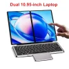 Topton 2-scherm Laptop Intel i3 1215U N100 Dual 10,95 inch IPS touchscreen Windows 11 Office Computer Tablet PC Notebook WiFi6