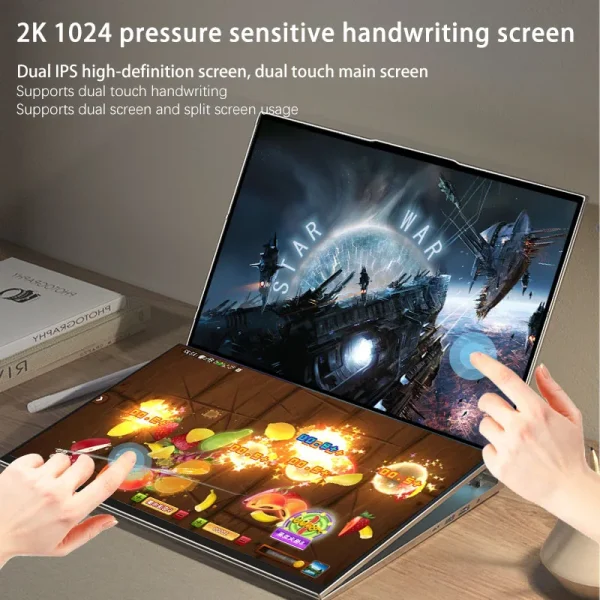 Crelander 16 "Dual Touch Screen Laptop Intel I7 12e Gen 12 Cores Ips Scherm 32Gb Ram M2 Ssd Windows 11 Intel Laptop Computer - Image 5