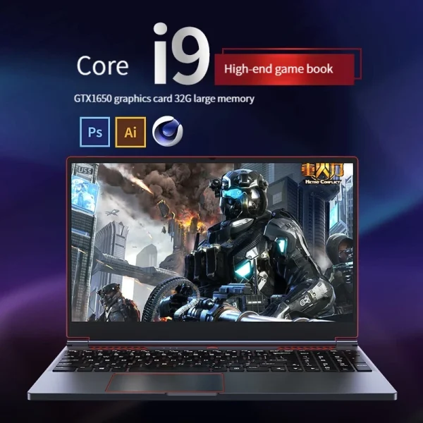 2024 New Gaming Laptop Computer Intel Core i9-10885H i7 10870H GTX1650 4G 16.1 Inch IPS Screen RAM Max 64GB 2*DDR4 2*M.2 NVMe - Image 4