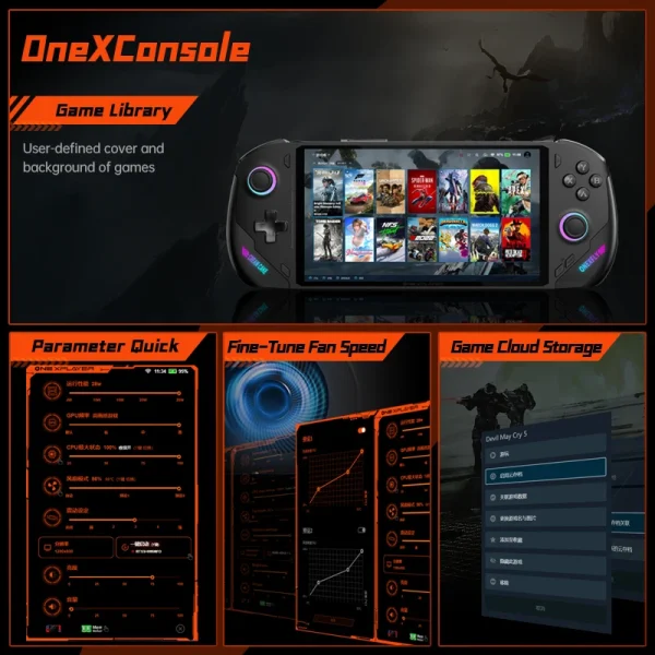 Onexplayer Onexfly Amd Ryzen 7 8840u Laptop Pc Game Console 3 In 1 Video Tablet Win11 Game Computer 7 "120Hz Scherm 32G 1Tb 2Tb - Image 5