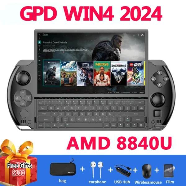 [Bijgewerkte Versie] Gpd Win 4 Win4 Amd 8840u 6Inch Handheld Gamepad Tablet 32Gb Ram 2Tb Pocket Mini Pc Laptop Game Player Console