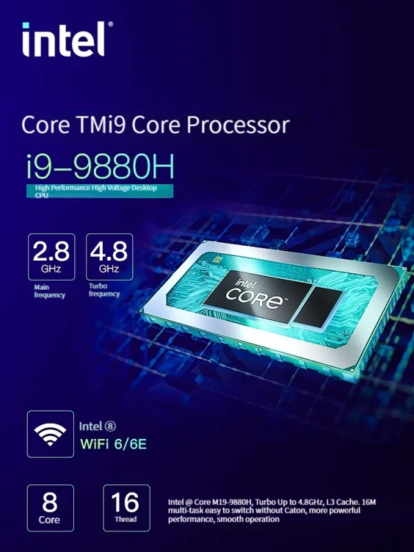 2024 New Gaming Laptop Computer Intel Core i9-10885H i7 10870H GTX1650 4G 16.1 Inch IPS Screen RAM Max 64GB 2*DDR4 2*M.2 NVMe - Image 3