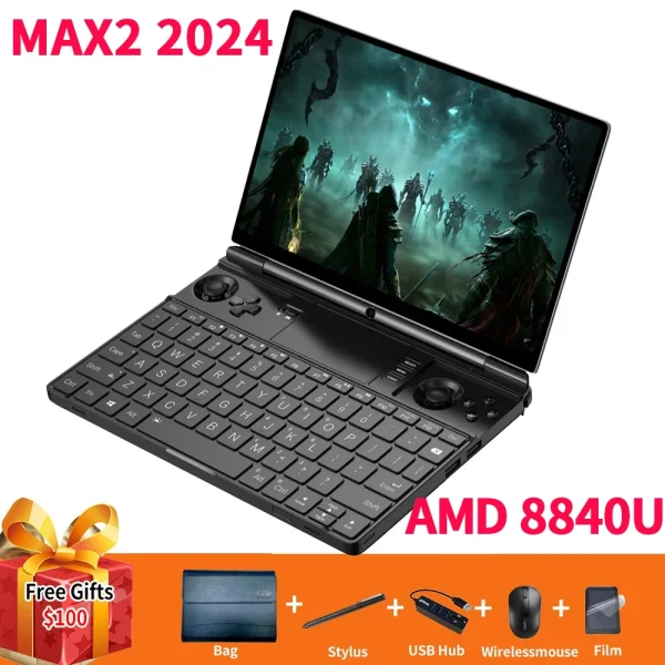 New arrival! GPD WIN Max2 10.1 Inch Handheld Gaming PC Laptop UMPC 4G LTE AMD 8840U Windows 11 Video Game Console Gameplayer